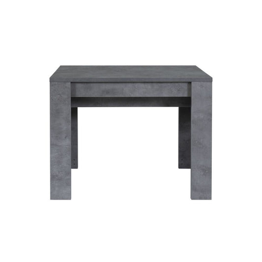 consolle allungabile baku cemento 252 cm, dettaglio della struttura e finitura in legno naturale