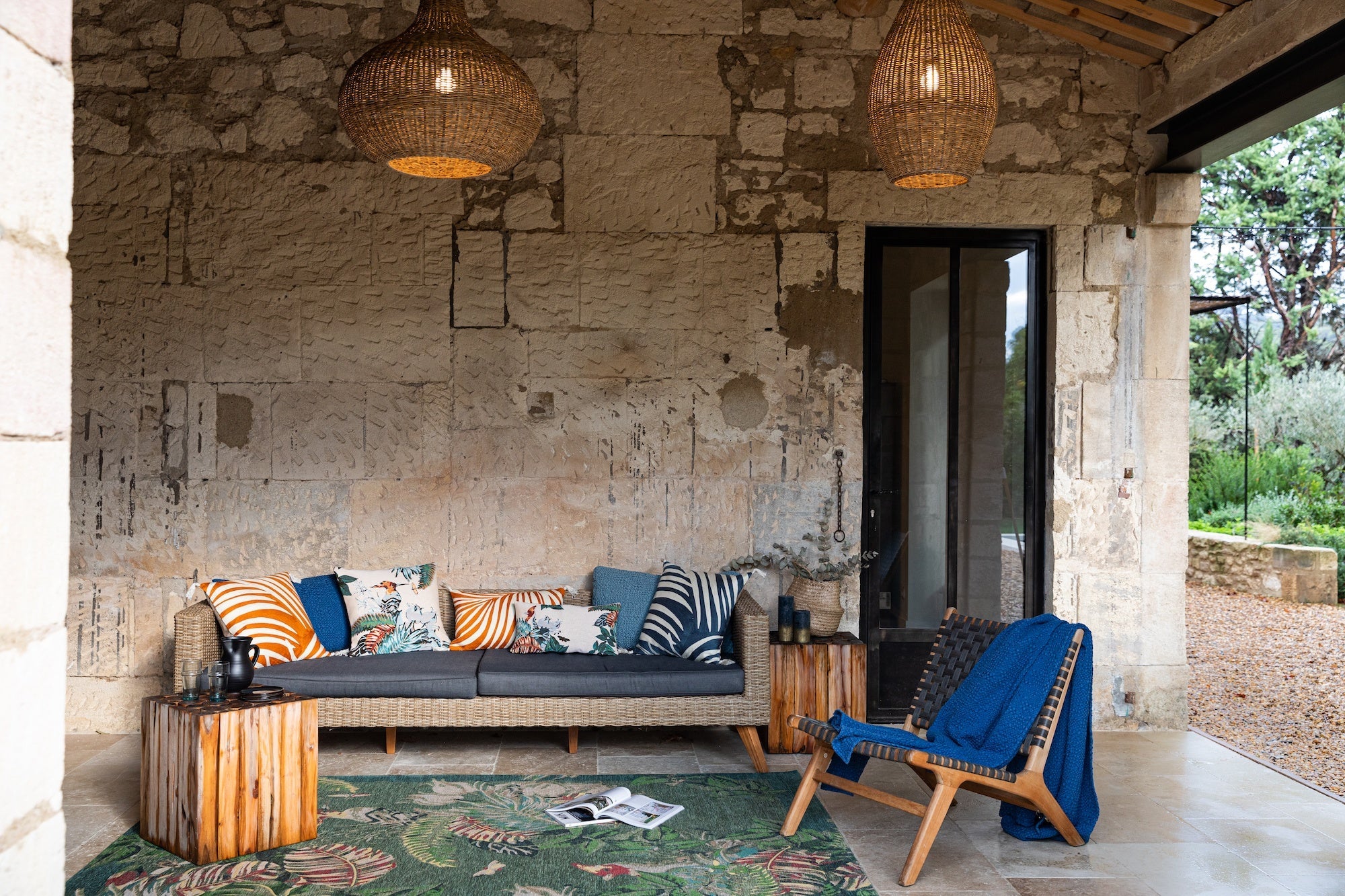 plaid tana touareg, colore touareg, taglia 140 x 200. coperta di qualità ideale per le notti fredde o il relax sul divano