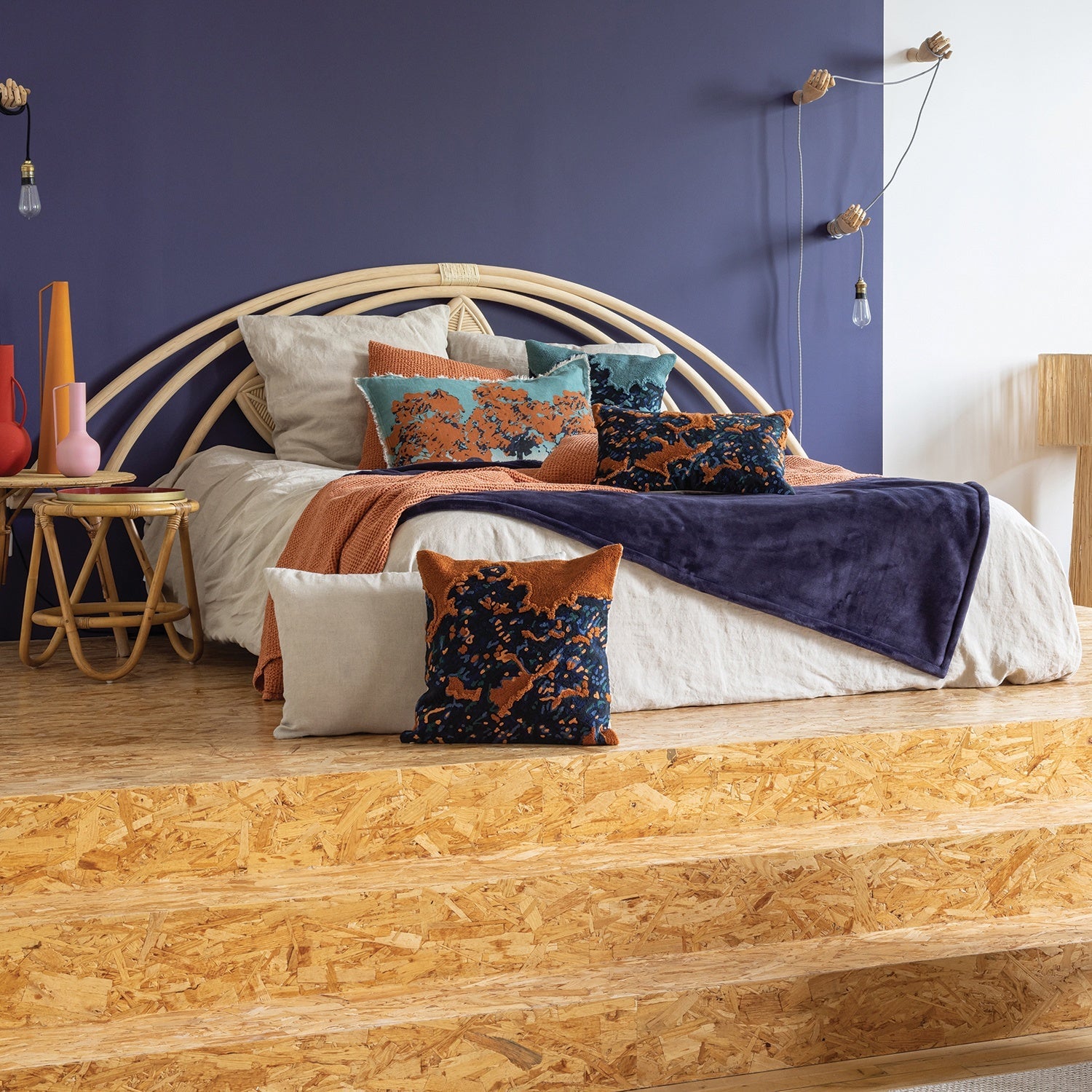 plaid michka marina militare, colore marina militare, taglia 130 x 160. mantiene il letto caldo nelle notti più fredde