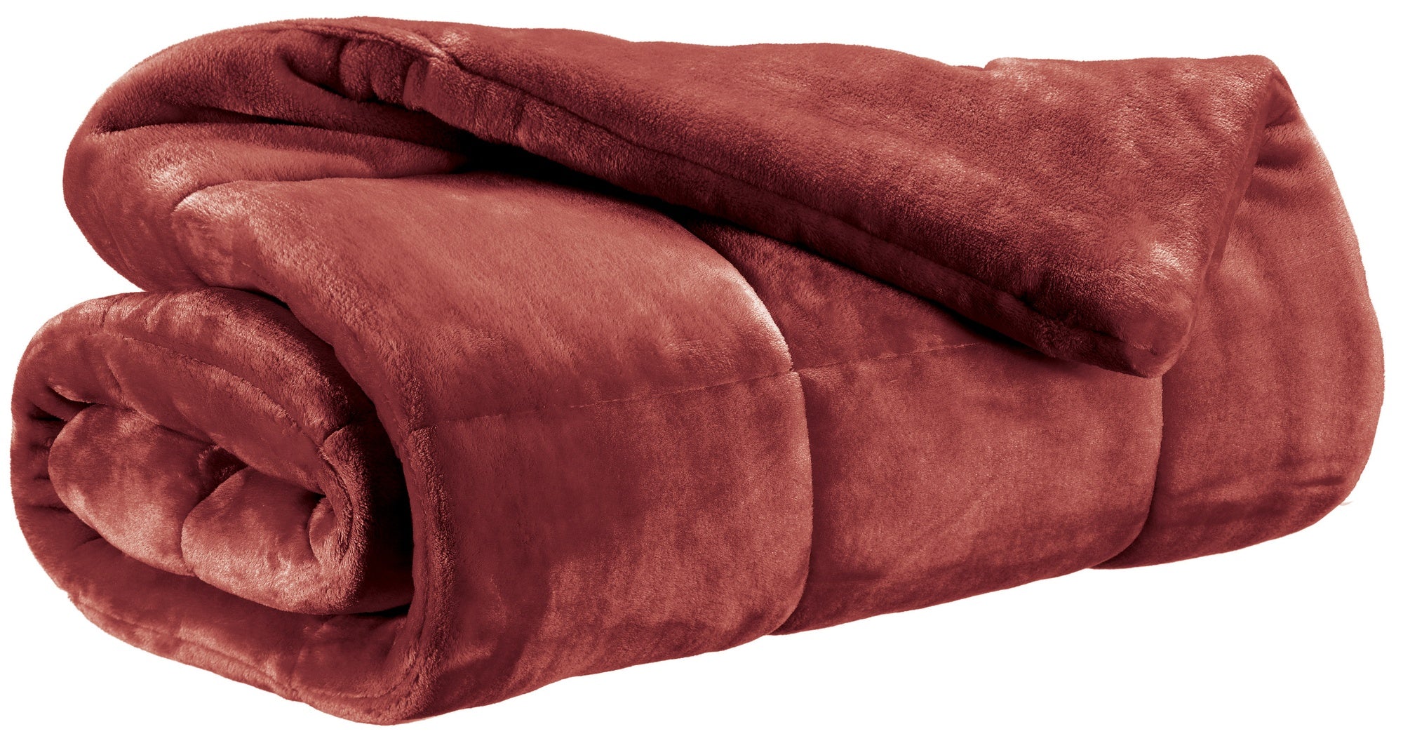 plaid betender geranio, colore geranio, taglia 130 x 180. vista frontale della coperta piegata su sfondo bianco