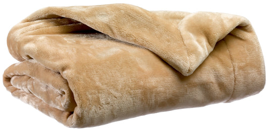 plaid tender grege, colore grege, taglia 150 x 200. vista frontale della coperta piegata su sfondo bianco 2000