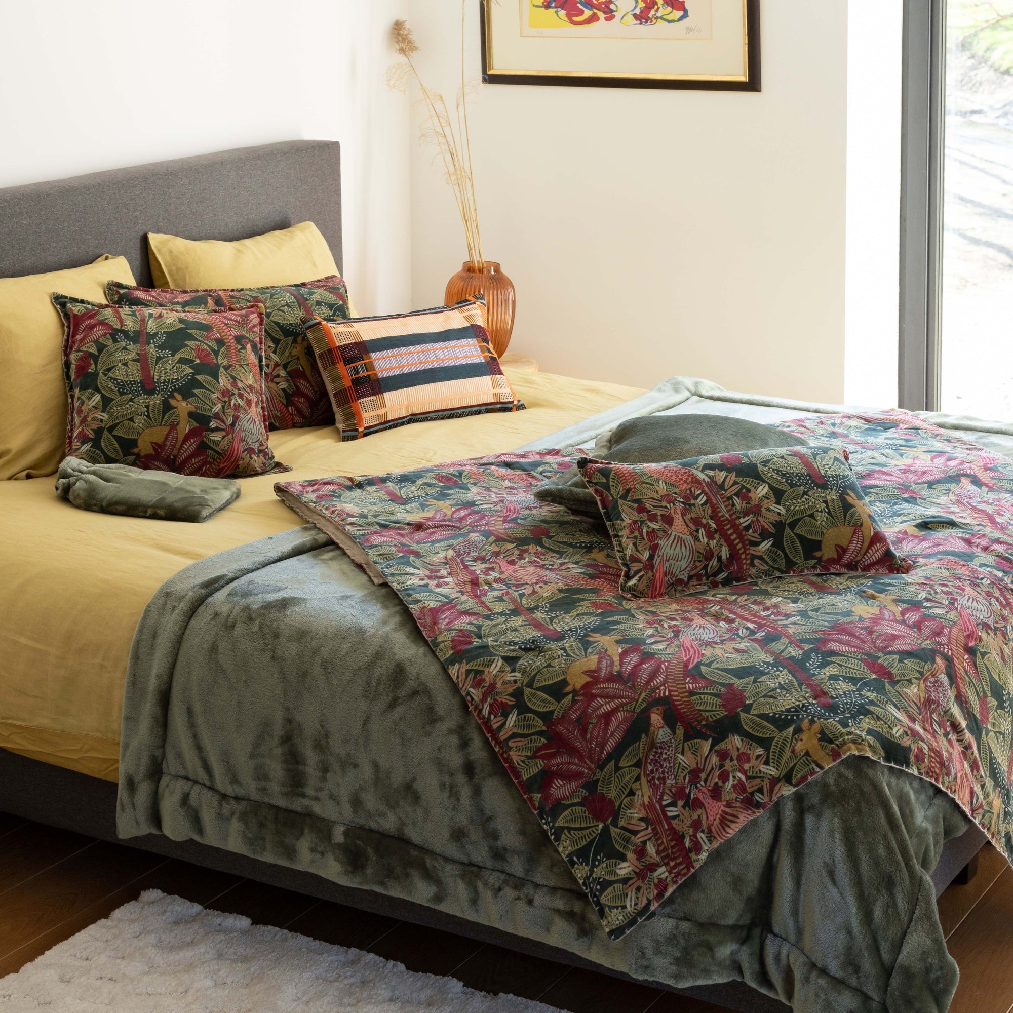 plaid tender timo, colore timo, taglia 150 x 200. mantiene il letto caldo nelle notti più fredde