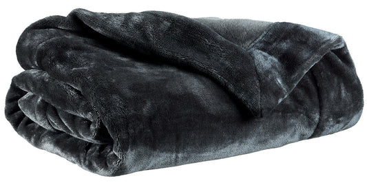 plaid tender frassino, colore frassino, taglia 150 x 200. vista frontale della coperta piegata su sfondo bianco 1208