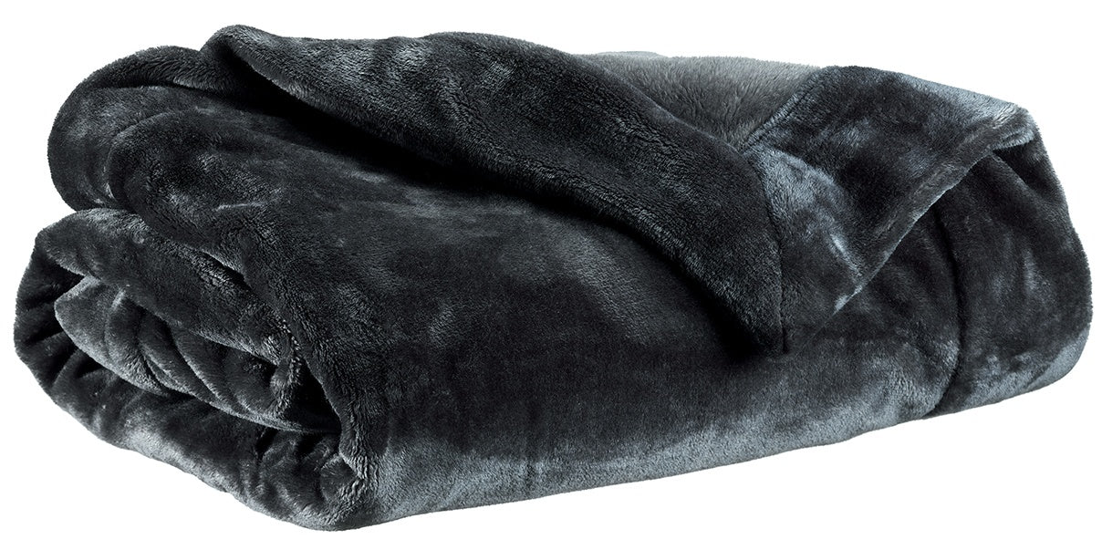 plaid tender frassino, colore frassino, taglia 150 x 200. vista frontale della coperta piegata su sfondo bianco