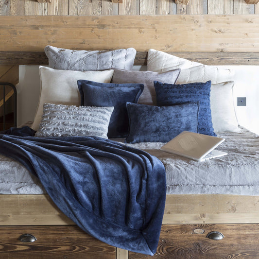 plaid tender inchiostro, colore inchiostro, taglia 150 x 200. coperta di qualità ideale per le notti fredde o il relax sul...