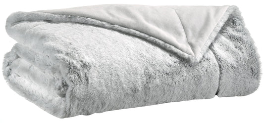 plaid kinta nuvola, colore nuvola, taglia 130 x 160. vista frontale della coperta piegata su sfondo bianco 2000