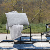 coperta michka perla, colore perla, taglia 240 x 220. coperta di qualità ideale per le notti fredde o il relax sul divano