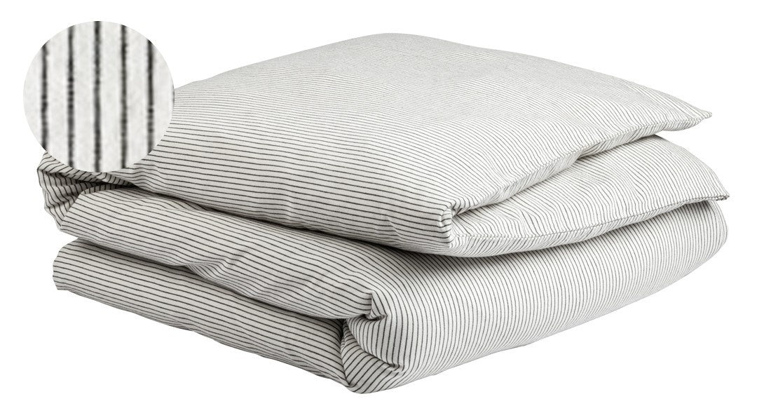 copripiumino leonie caviale, colore caviale, taglia 240 x 220. copripiumino piegato su sfondo neutro per una visione...