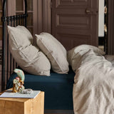 copripiumino leonie caviale, colore caviale, taglia 240 x 220. dona un aspetto ordinato e raffinato