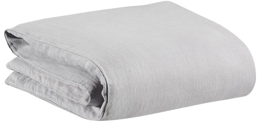 copripiumino zeff perla, colore perla, taglia 240 x 220. copripiumino piegato su sfondo neutro per una visione dettagliata 2000