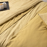 copripiumino linco gold, colore gold, taglia 240 x 220. facile da cambiare per un look sempre fresco
