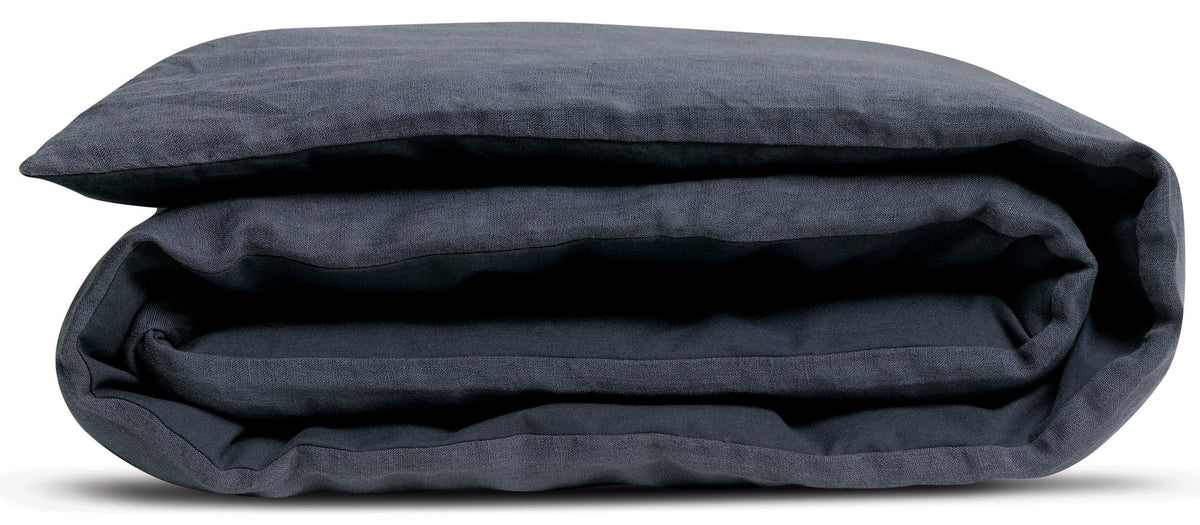 copri piumino linco marina militare, colore marina militare, taglia 85 x 200. copripiumino piegato su sfondo neutro per una...