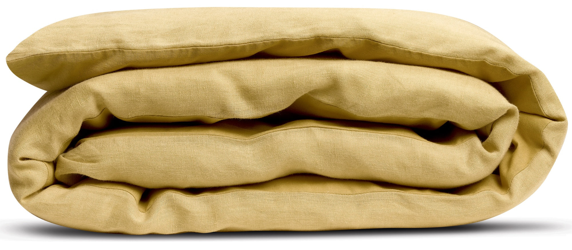 copri piumino linco gold, colore gold, taglia 85 x 200. copripiumino piegato su sfondo neutro per una visione dettagliata