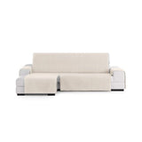 copridivano levante penisola sinistra crema 290, copridivano installato, vista frontale su divano