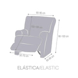 copripoltrona relax troya elastico grigio 60-90, copridivano in ambiente domestico per protezione e stile