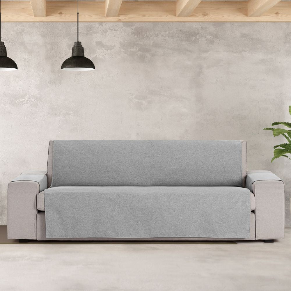 copridivano valeria 4 posti grigio 190, dettaglio del tessuto e texture del copridivano