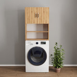 mobile coprilavatrice marsiglia con ante e ripiani rovere, coprilavatrice impermeabile e resistente