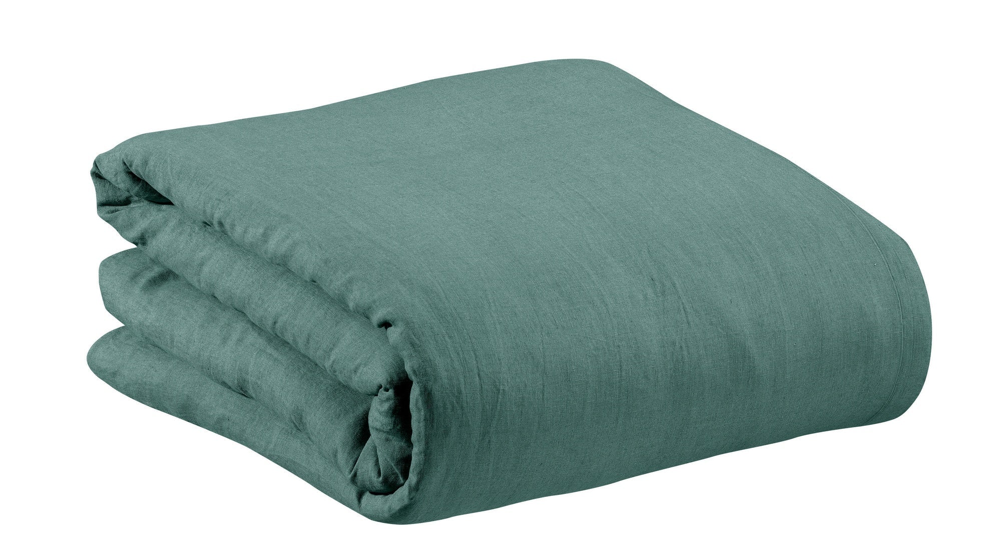 copripiumino zeff prussia, colore prussia, taglia 260 x 240. copripiumino piegato su sfondo neutro per una visione...