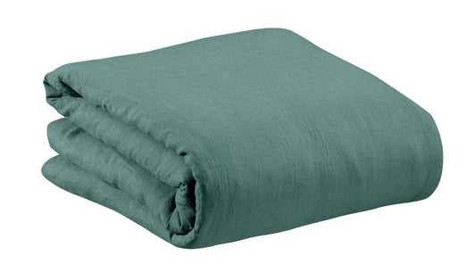 copripiumino zeff prussia, colore prussia, taglia 260 x 240. copripiumino piegato su sfondo neutro per una visione...