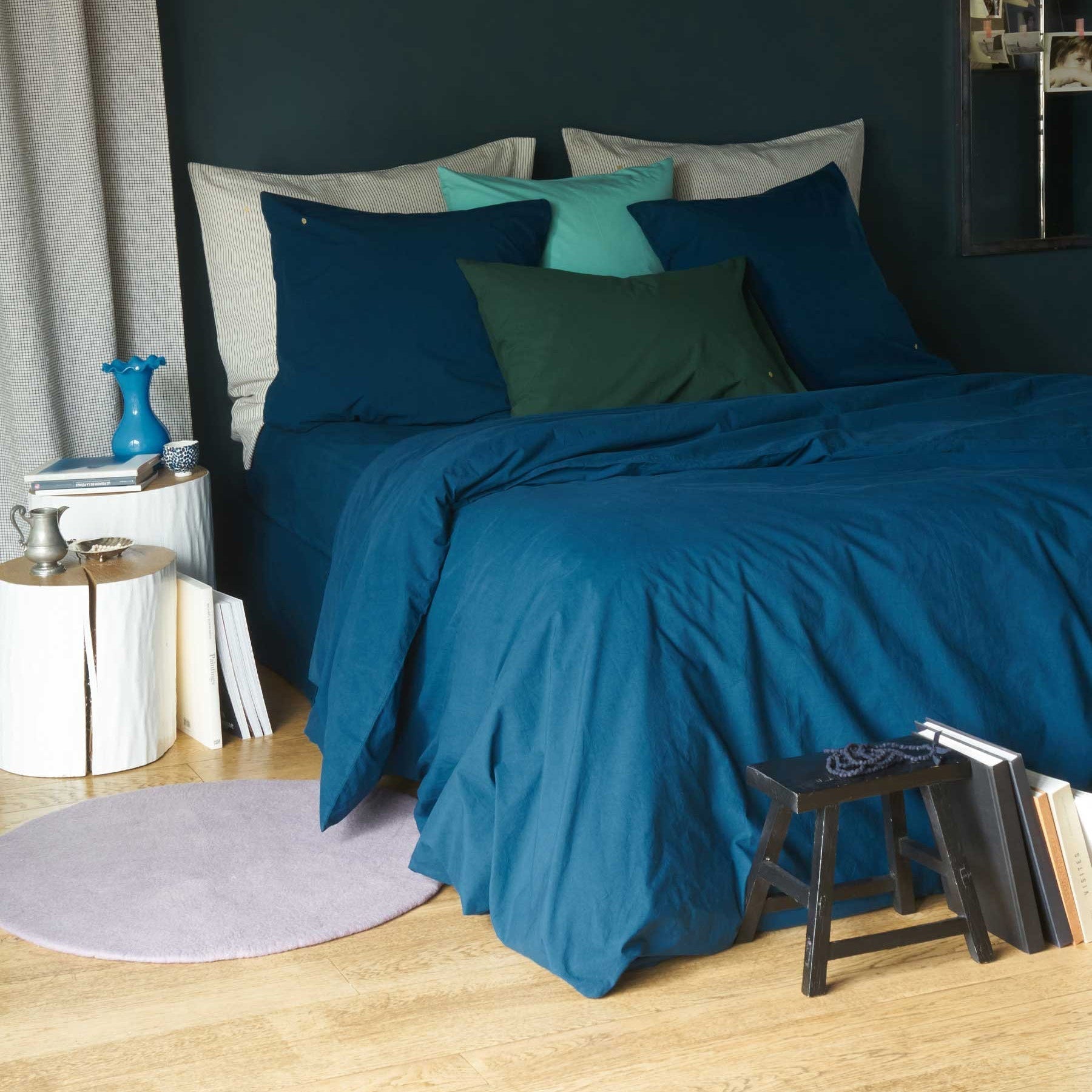 copripiumino celeste uragano, colore uragano, taglia 140 x 200. facile da cambiare per un look sempre fresco