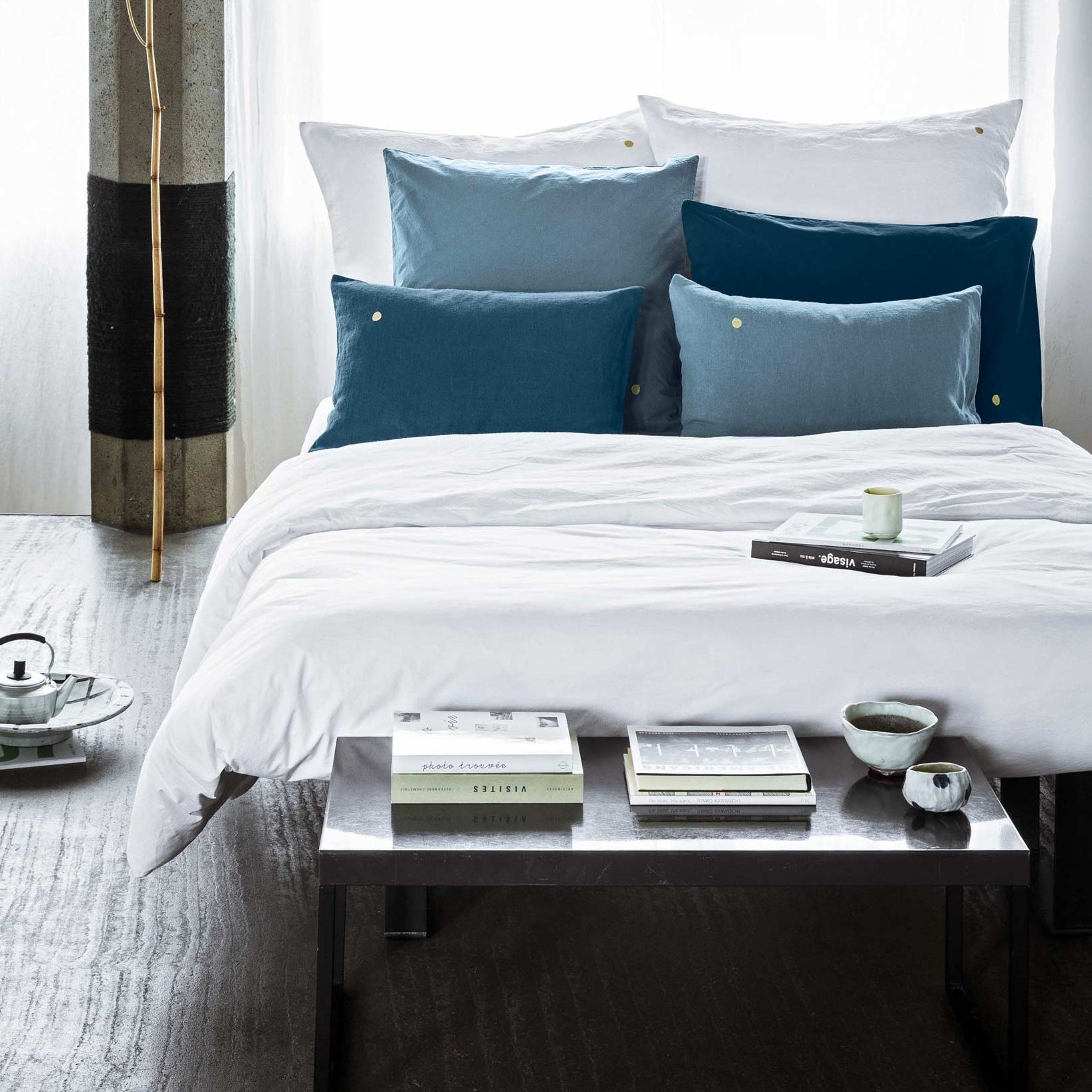 copripiumino celeste milk, colore milk, taglia 140 x 200. soluzione elegante per proteggere e valorizzare il piumino