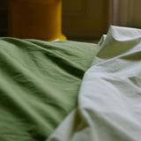 copripiumino celeste pistacchio, colore pistacchio, taglia 240 x 220. dona un aspetto ordinato e raffinato