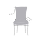 coprisedia jaz beige confezione da 2 pezzi, coprisedia in ambiente cucina o sala da pranzo