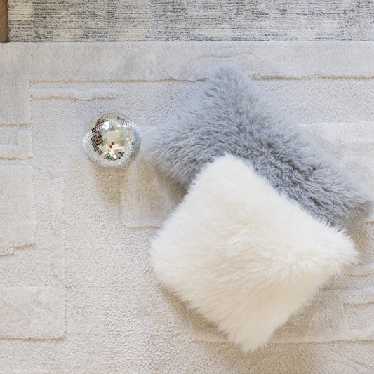 cuscino betani neve, colore neve, taglia 45 x 45. ideale come complemento d’arredo su divani, poltrone o letti