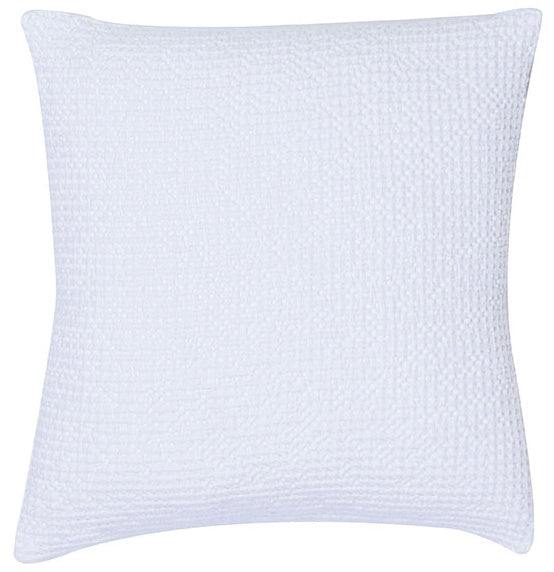 cuscino maia bianco, colore bianco, taglia 45 x 45. dettaglio tecnico della chiusura del cuscino