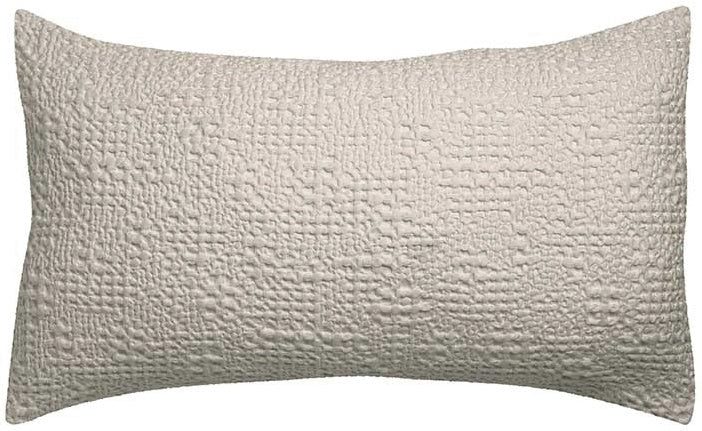 cuscino tana lino, colore lino, taglia 40 x 65. dettaglio tecnico della chiusura del cuscino