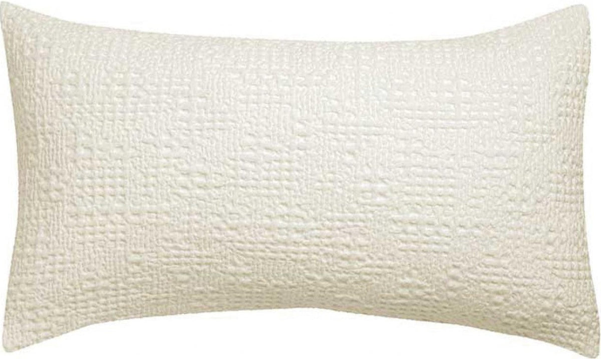 cuscino tana gesso, colore gesso, taglia 40 x 65. dettaglio tecnico della chiusura del cuscino