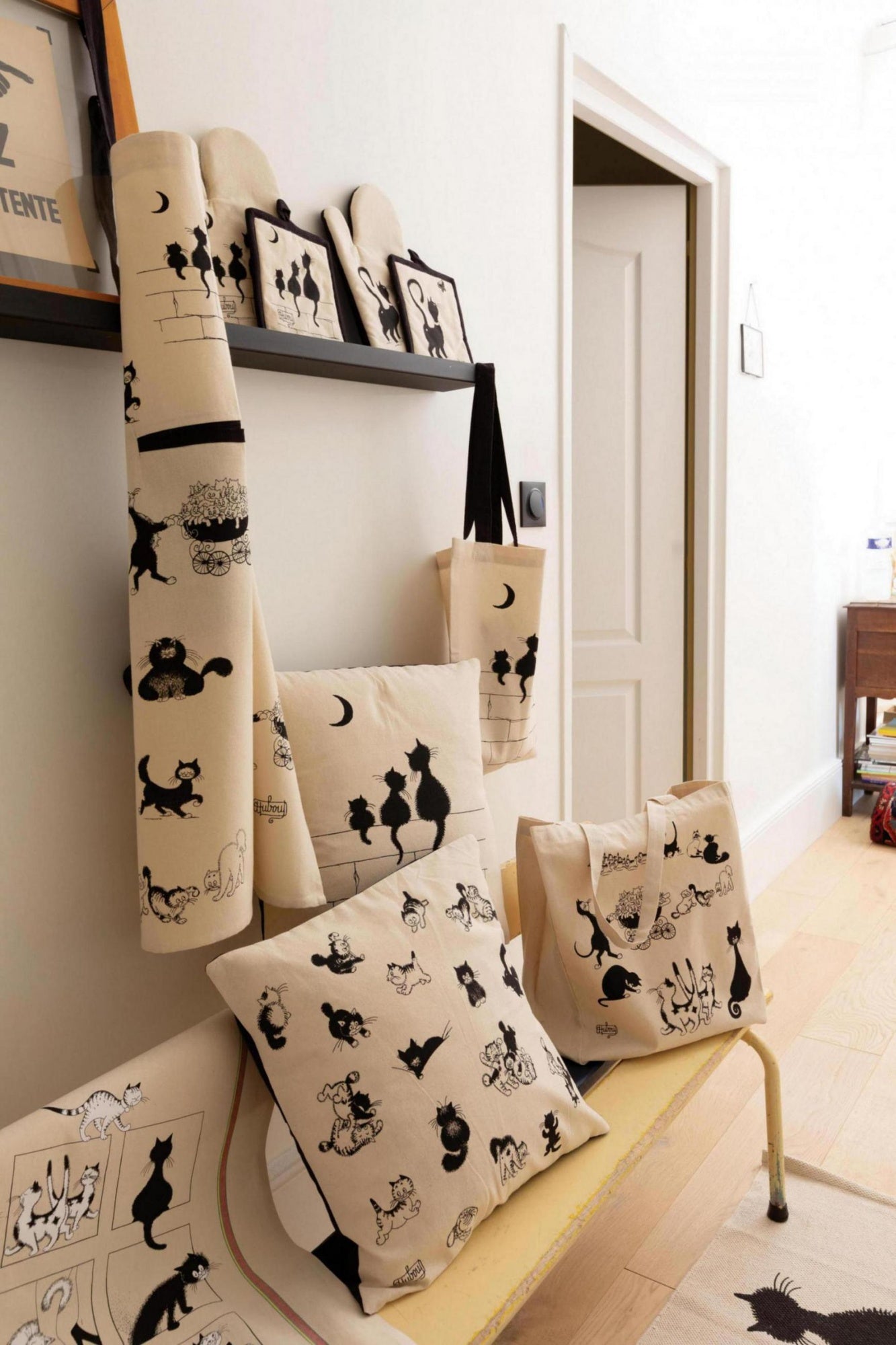 cuscino dubout les chatons ecru, colore ecru, taglia 45 x 45. ideale come complemento d’arredo su divani, poltrone o letti