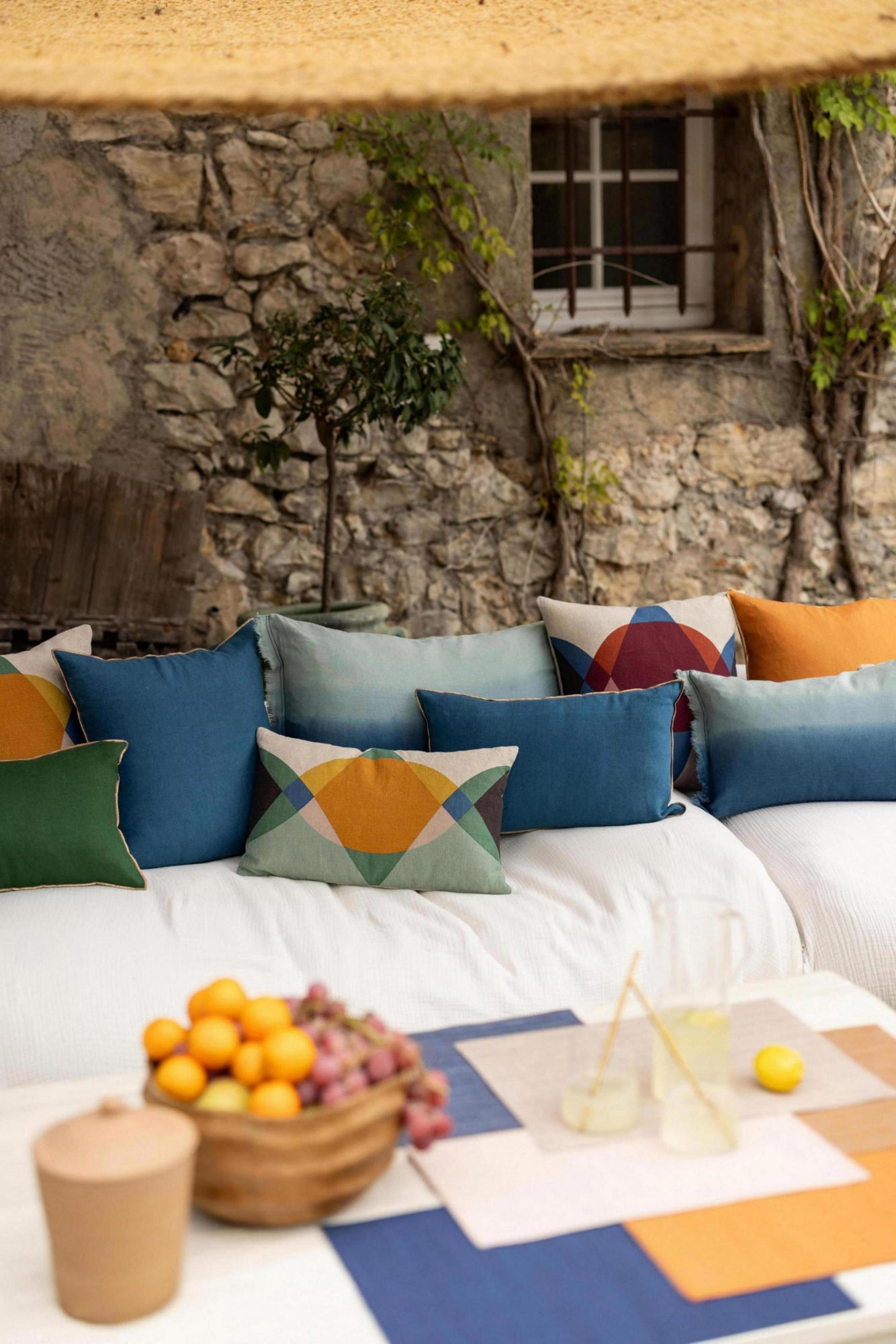 cuscino zeff celeste indaco, colore indaco, taglia 30 x 50. design versatile che si adatta a stili moderni e classici