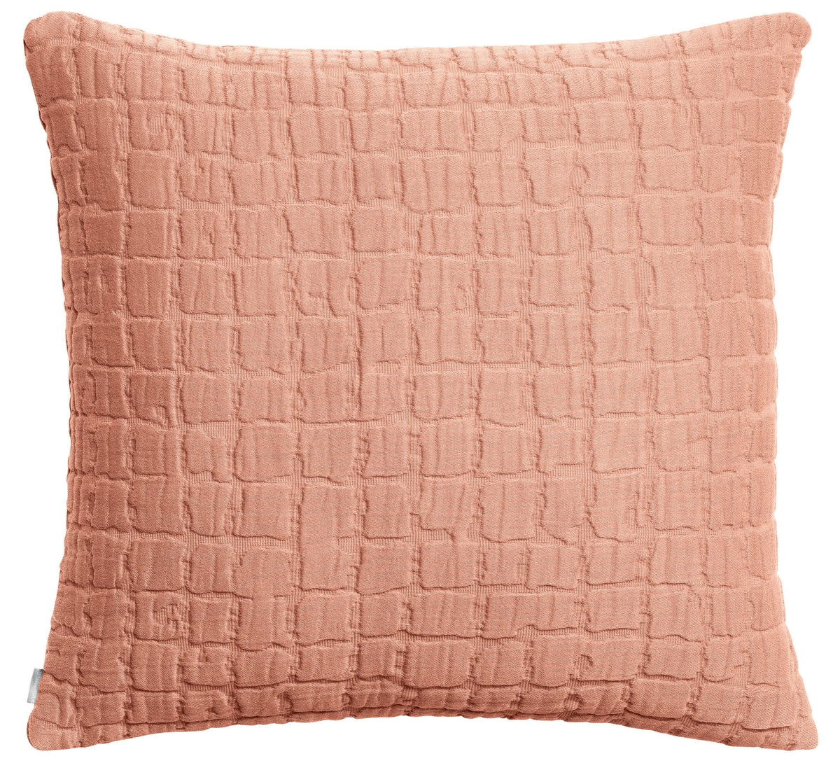 cuscino swami argilla, colore argilla, taglia 45 x 45. dettaglio tecnico della chiusura del cuscino