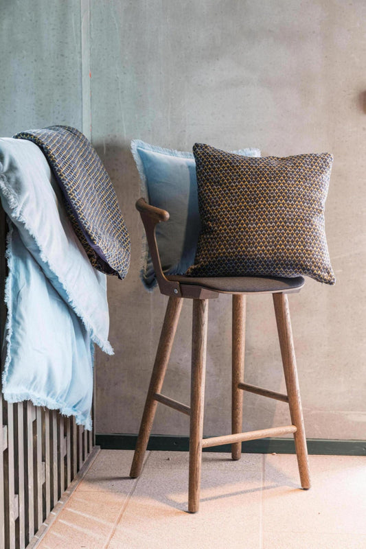 cuscino vera inchiostro, colore inchiostro, taglia 40 x 65. ideale come complemento d’arredo su divani, poltrone o letti