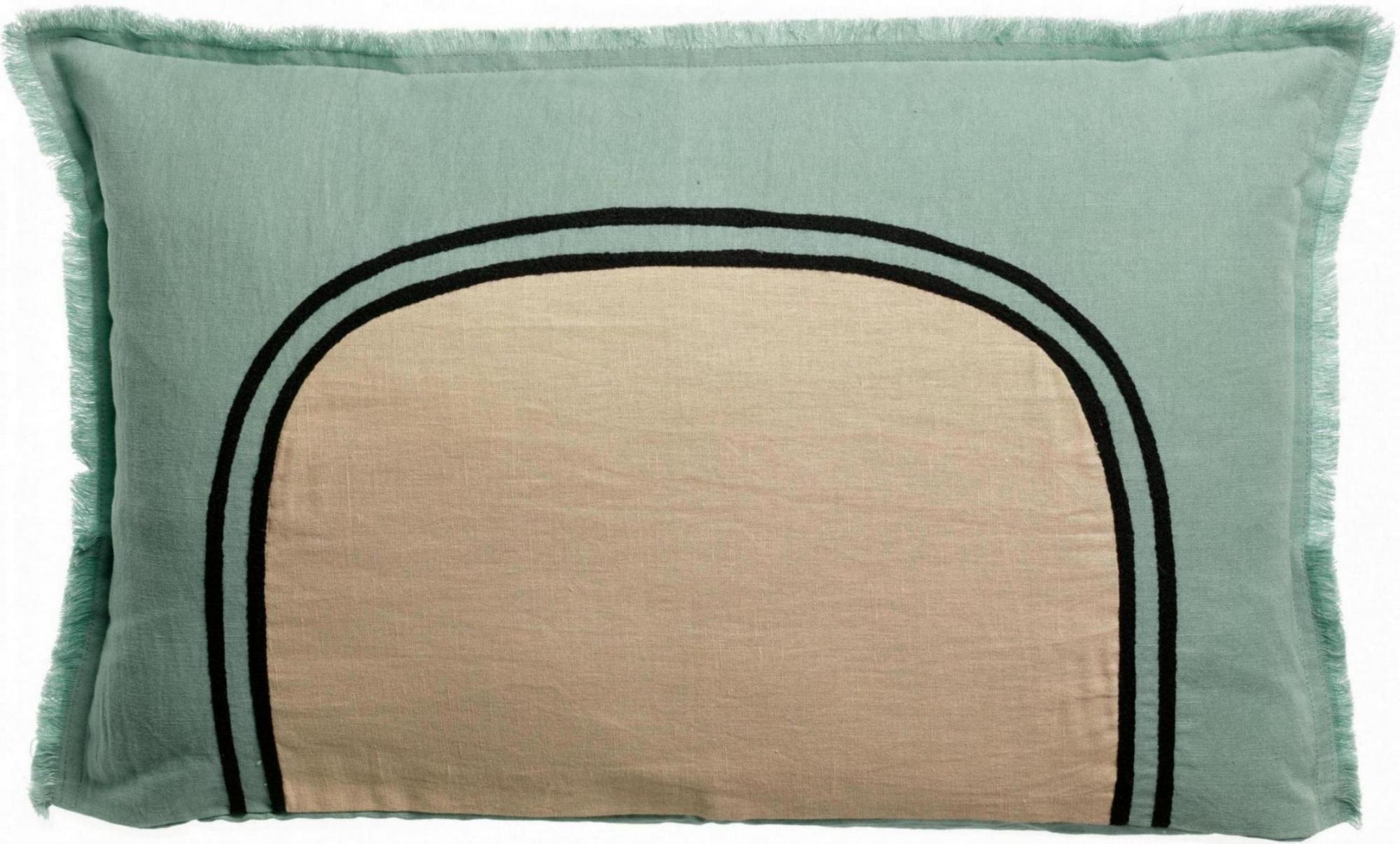 cuscino bicolore laly bicolore opalino, colore opalino, taglia 40 x 65. cuscino da interno elegante, perfetto per arredare soggiorno o camera da letto