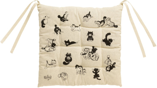 cuscino per sedia 9 punti dubout beige, colore beige, taglia 40 x 40 x 3. cuscino per sedia imbottito per un comfort duraturo