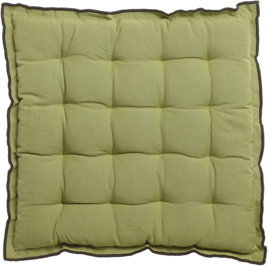 cuscino per sedia riciclato grace verde giardino, colore verde giardino, taglia 40 x 40 x 3. cuscino per sedia imbottito per un comfort duraturo
