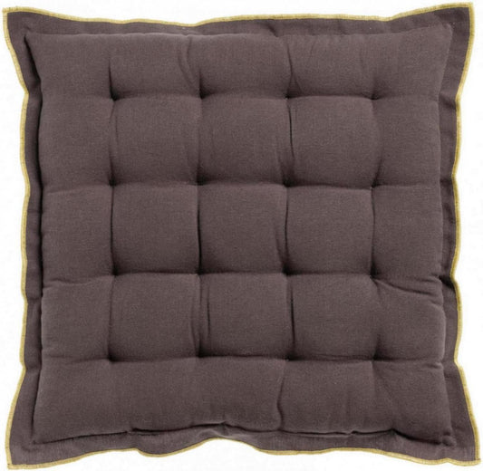 cuscino per sedia riciclato grace caffè, colore caffè, taglia 40 x 40 x 3. cuscino per sedia imbottito per un comfort duraturo