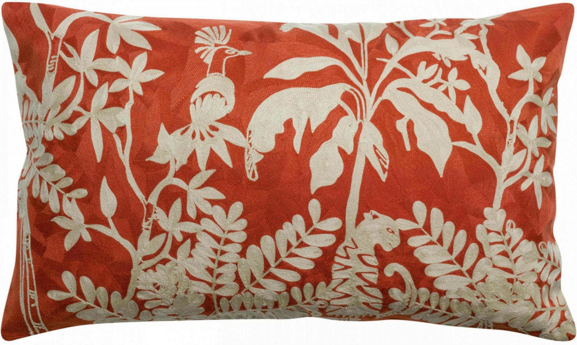 cuscino ricamato raki rooibos, colore rooibos, taglia 40 x 65. cuscino da interno elegante, perfetto per arredare soggiorno o camera da letto