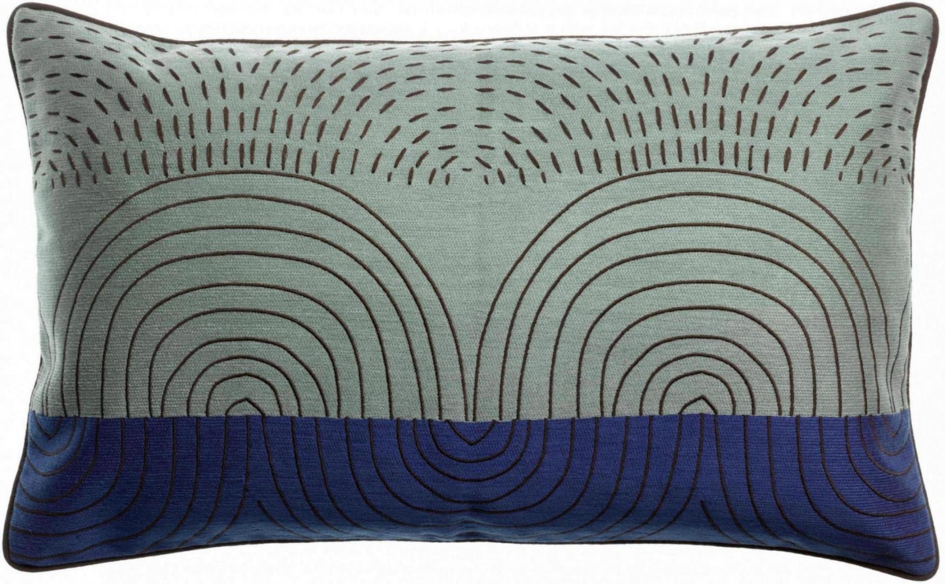 cuscino ricamato etna touareg, colore touareg, taglia 40 x 65. cuscino da interno elegante, perfetto per arredare soggiorno o camera da letto