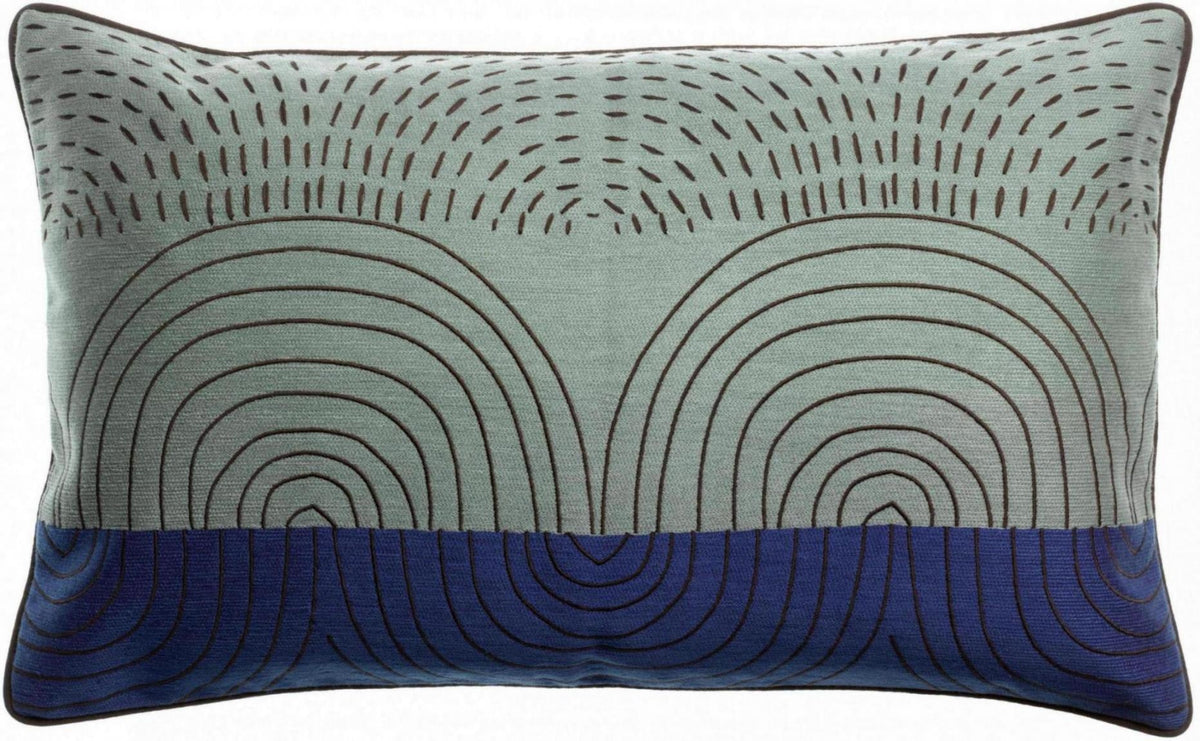 cuscino ricamato etna touareg, colore touareg, taglia 40 x 65. cuscino da interno elegante, perfetto per arredare soggiorno o camera da letto