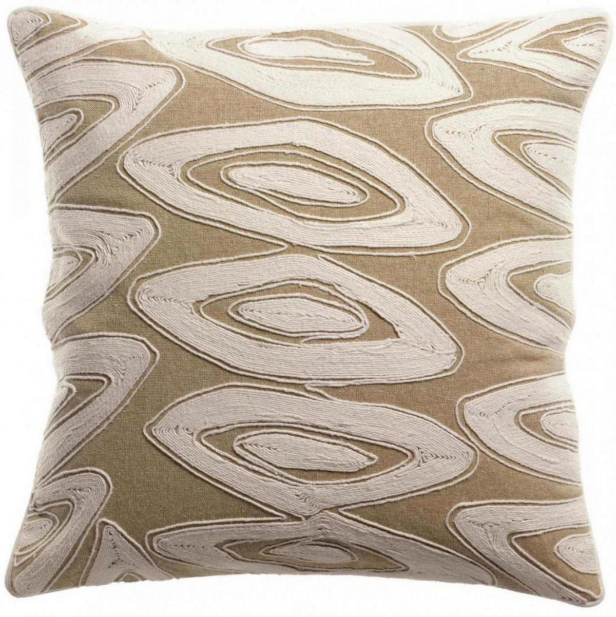 cuscino ricamato leya neve, colore neve, taglia 45 x 45. cuscino da interno elegante, perfetto per arredare soggiorno o camera da letto