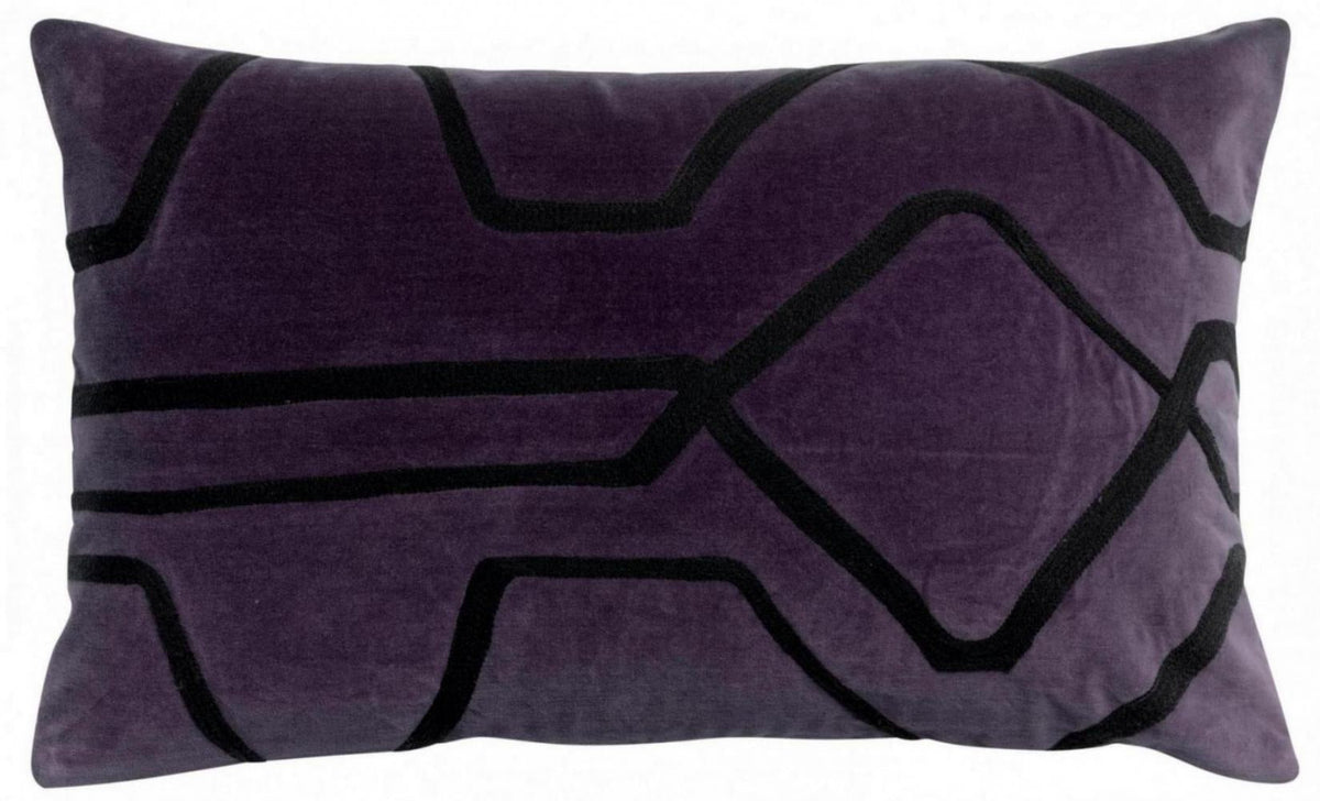 cuscino ricamato fara uva, colore uva, taglia 40 x 65. cuscino da interno elegante, perfetto per arredare soggiorno o camera da letto