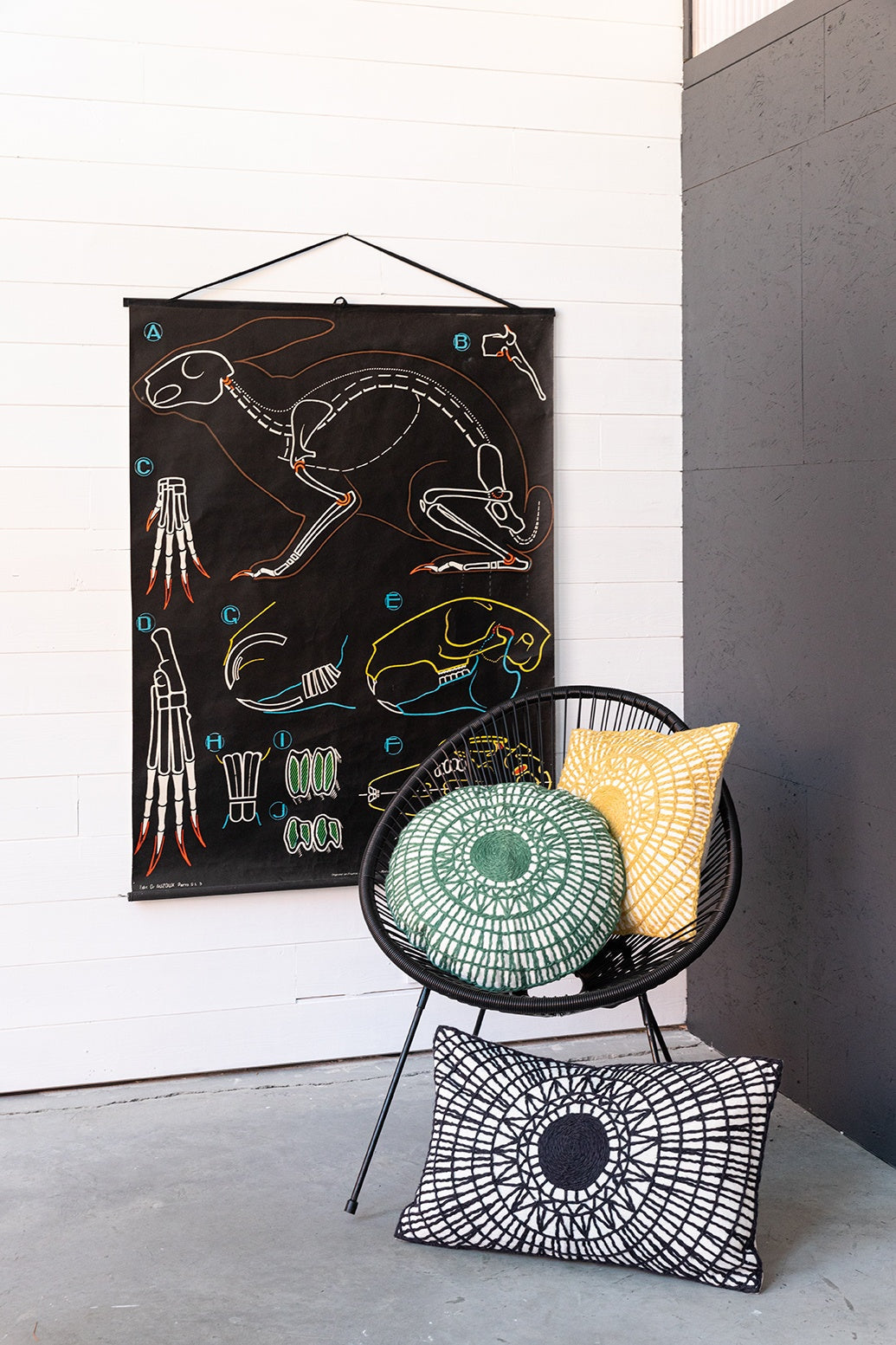 cuscino ricamato noa abete rosso, colore abete rosso, taglia 45 x 45. ideale come complemento d’arredo su divani, poltrone o letti