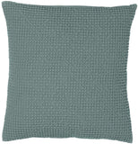 cuscino riciclato maia verde grigio, colore verde grigio, taglia 45 x 45. cuscino da interno elegante, perfetto per arredare soggiorno o camera da letto