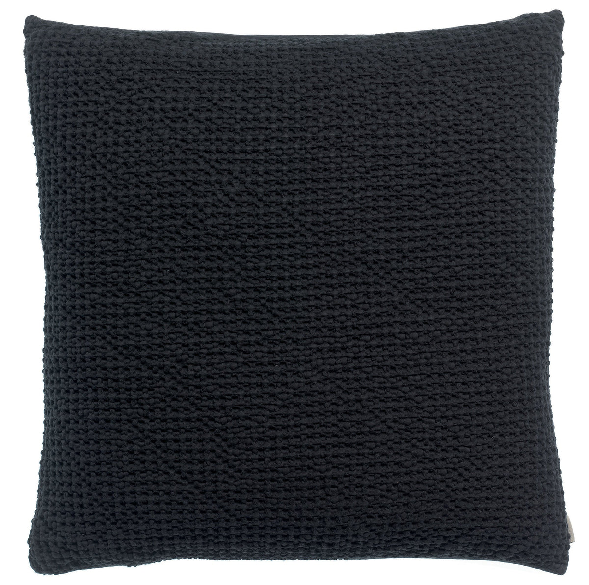 cuscino riciclato maia caviale, colore caviale, taglia 45 x 45. cuscino da interno elegante, perfetto per arredare soggiorno o camera da letto