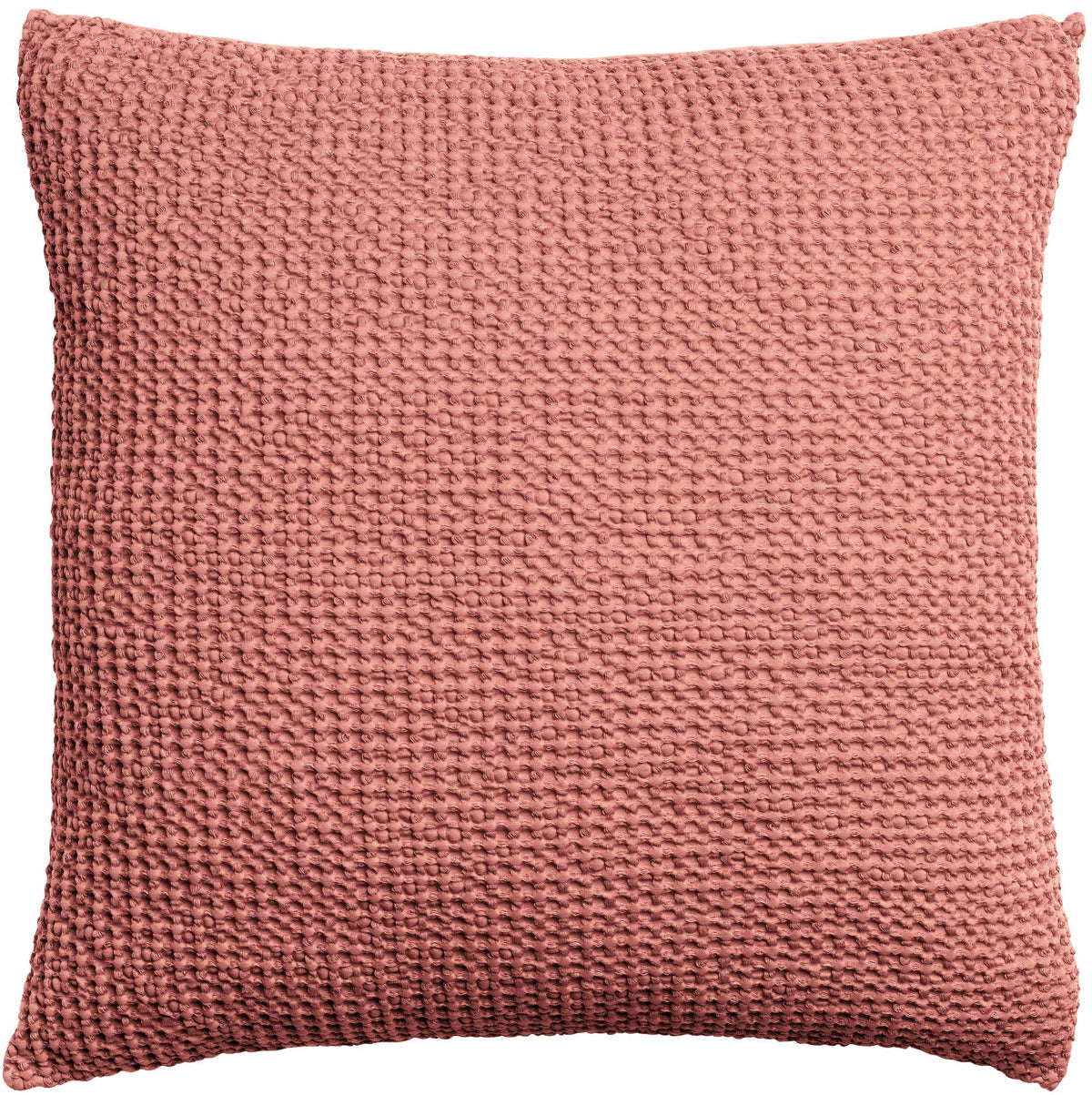 cuscino riciclato maia terracotta, colore terracotta, taglia 45 x 45. cuscino da interno elegante, perfetto per arredare soggiorno o camera da letto