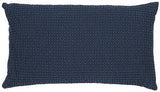 cuscino riciclato maia navy, colore navy, taglia 30 x 50. cuscino da interno elegante, perfetto per arredare soggiorno o camera da letto