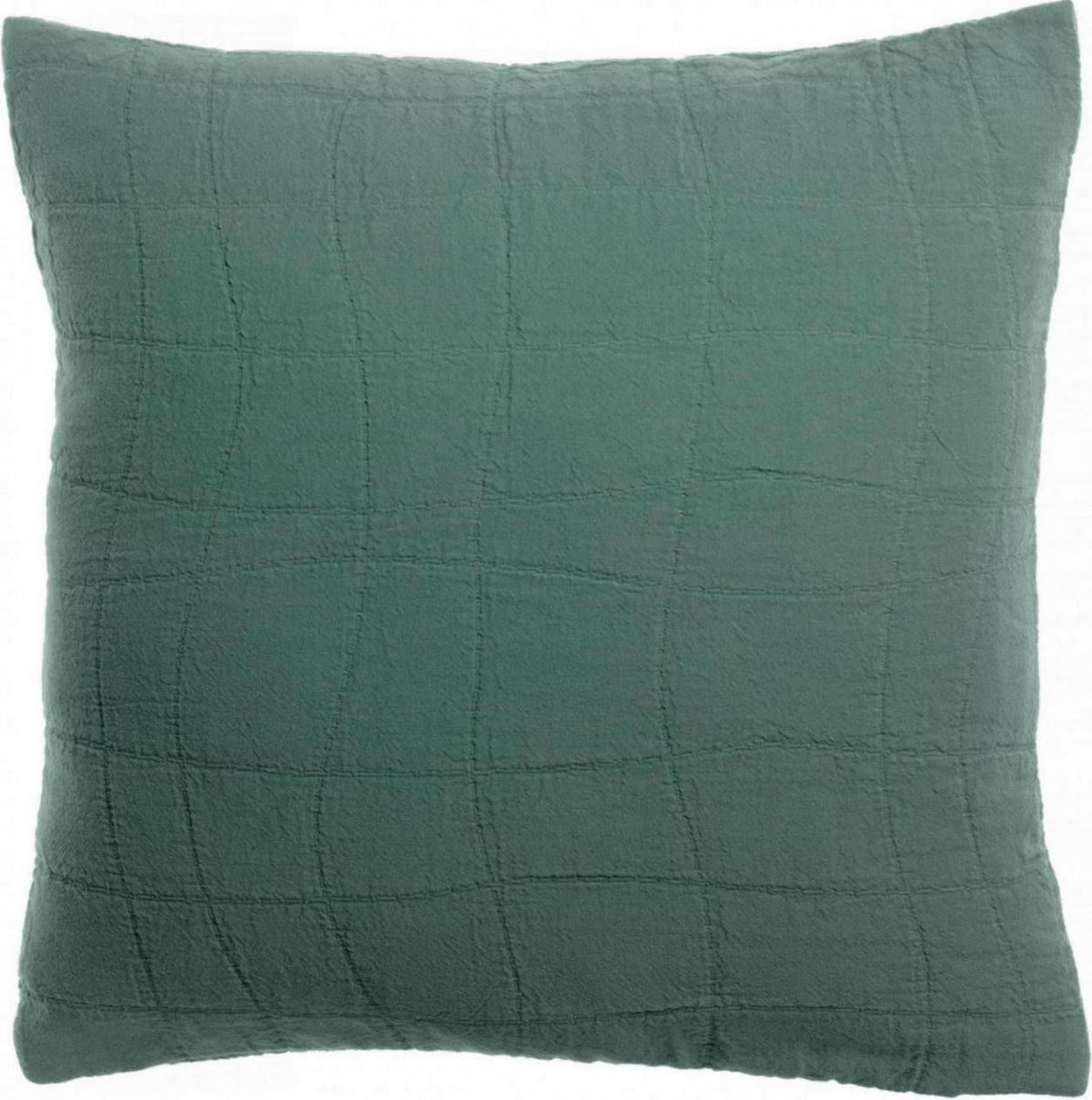 cuscino riciclato titou verde grigio, colore verde grigio, taglia 45 x 45. cuscino da interno elegante, perfetto per arredare soggiorno o camera da letto